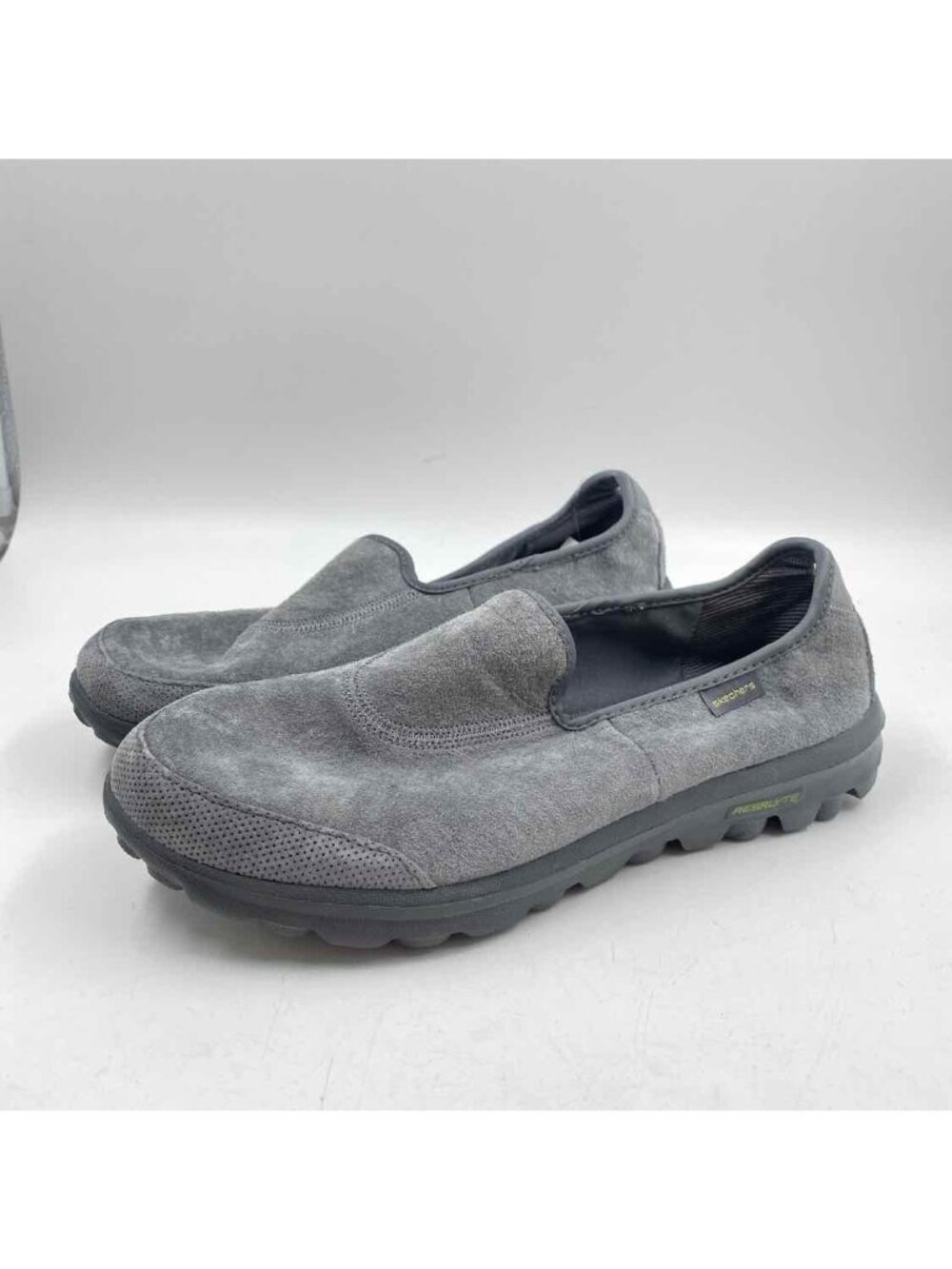 Skechers GO WALK Slip On Women's Shoe Size 9.5 Charcoal Solid Casual Shoes